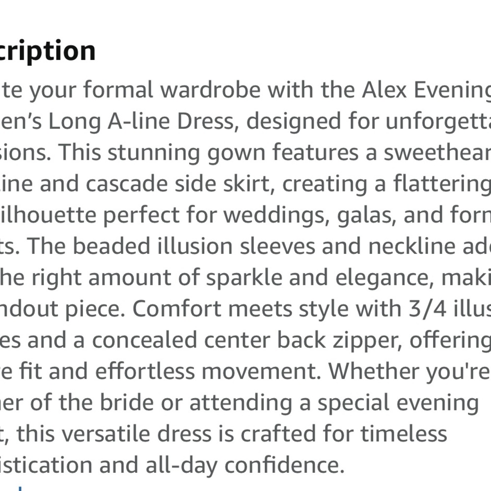 NWT Alex Apparel Elegant Evening Gown/MOB dark navy dress size 14W - Picture 11 of 16